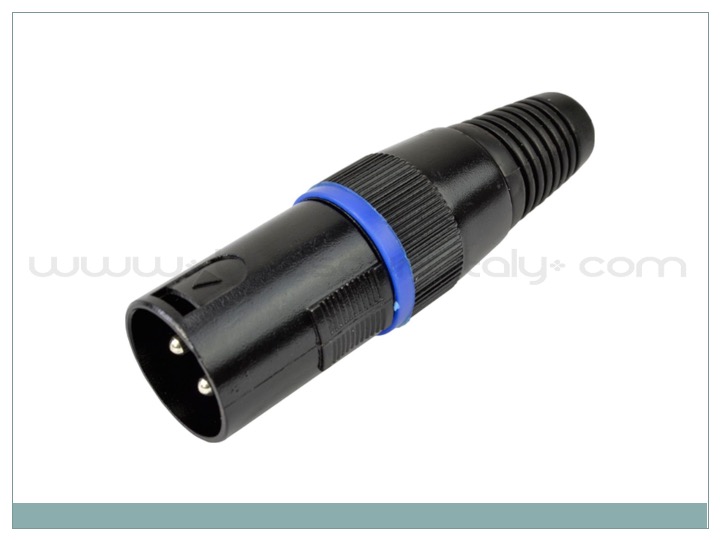 TERMINATORE DMX XLR 3 POLI MASCHIO 110 OHM